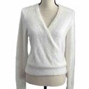 Banana Republic  Luxuriously Soft White Faux Wrap Front V-Neck Sweater size XS Photo 0