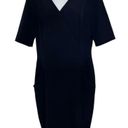 MM.LaFleur FLASH SALE $28 ⚡️⚡️ Navy V-Neck Dress With Pockets Stretch EUC 12 Photo 1