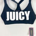 Juicy Couture  Cross-Back Sports Bra Black Small S NWT Photo 2