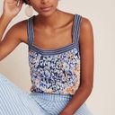 Anthropologie  Maeve Caryn Square Neck Tank Top Striped Floral size XS Photo 1