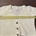 Joie  white knit cropped cotton cardigan sweater size S Photo 9