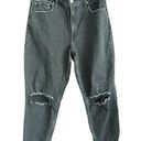 Abercrombie & Fitch  |  Curve Love The Mom High Rise Jeans Black Destroyed Sz 20 Photo 1