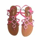 Arizona Jeans Arizona Women's Pink Embellished Sandals Sz7 Photo 0