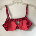 Victoria's Secret Vintage Y2K Underwire Red Pink Tie Dye Bikini Top 34B Photo 3