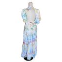 Young Fabulous and Broke NWT  Blue Cruz Maxi Tie Dye Short Casual Dress Photo 5