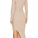 Heartloom  Saige Knit Midi Dress in Oat New Womens Sweater Tank Photo 1