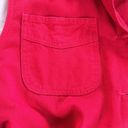 Denim & Co Vintage  Red Denim Vest Women Size 1x Retro Button Up Tie Pockets Photo 3