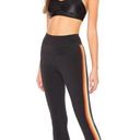 Spiritual Gangster  BLACK RAINBOW SPARKLE SHIMMER ZIPPER HIGH RISE LEGGING PANTS Photo 4