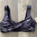 Nike Bikini Top Floral Fade Scoop Neck Black size XSmall Adjustable NEW MSRP $62 Photo 0