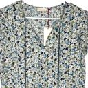 Solitaire NWT  Floral Layered Ruffle Sleeve Embroidered Top Photo 1