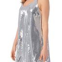 Silver Sequin Slip On Sweetheart Dress Photo 3