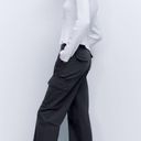 ZARA High Rise Straight Leg Cargo Pants Photo 0