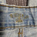 Riders By Lee  Womens Light Wash Faded Denim Capri Jeans Size 16 Photo 5