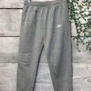 Nike  Women’s Grey Wide Leg Sweatpants Embroidered Logo Size Large Loungewear Photo 0