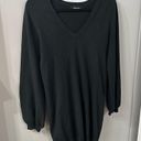 Olivaceous  Black Dress Knit Long Sleeve Dress Sweater Dress Size Medium Photo 2