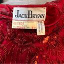 JACK VINTAGE  Bryan red beaded fringe top floral Photo 5