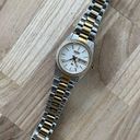 Seiko  Ladies Watch SQ Model Vintage Two Tone Bracelet White Dial Day Date Window Photo 3