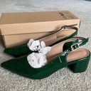 Green Slingback Heels Size 7 Photo 0