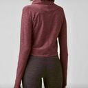 prAna  Long Sleeve Zandra Burgundy Funnel Neck Photo 1