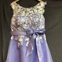 Jaden lilac dress with white upper shoulders tulle with flowers Size 16 Photo 6