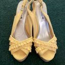 American Eagle  Yellow Wedges Size 6.5 Photo 0