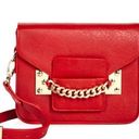 JustFab  Red Purse with Gold Chain Detail Photo 0