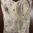 Speechless  Strapless Dress Size 3 Juniors Ivory Rosegold Sequin Gown Photo 2