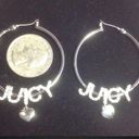 Juicy Couture NIB  Pave Logo Hoop Pierced Earrings Photo 2