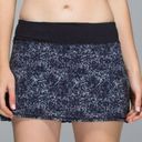 Lululemon  Run Pace Setter Skirt *4-way Stretch Rocky Road Sand Dune Black Size 6 Photo 0