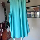 Suzy Shier Women’s Teal Sheer Sleeveless Button Top Size X-Large Photo 6