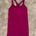 Lululemon Ebb To Street Tank Waist Length in Pomegranate Photo 0