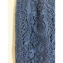 Bar III Women’s  Flower Lace Crochet Pencil Skirt Navy Blue Size XXL NWT Photo 1