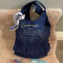 Sanrio Cinnamoroll Navy blue & gold frilly bag, card holder & change purse Photo 5