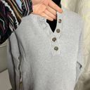 Aerie Oversized Pullover Quarter-button Knit Sweater Photo 3