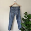 Pilcro  Anthropologie Slim Boyfriend Crop Jeans Patchwork Side Leg Distressed Zip Photo 1