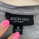 Jason Wu  by Target Gray with Black Lace Print Top Photo 4