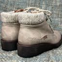 blowfish NWOB -  Malibu Comet Lace Up Boots in Light Taupe/Winter White Photo 2