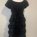 Juicy Couture  black ruffle short sleeve a-line dress size 0 Photo 1