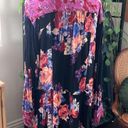 Free People  Brunch A Bunch Black Multi Floral Boho Button Up Tunic Mini Dress S Photo 2