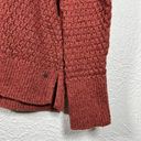 American Eagle  AE Women's Large Maroon Pullover Open Knit Cotton Wool Sweater Photo 3