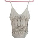 Poof Small Crochet Handmade one-piece Boho Bodysuit Photo 0