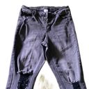 No Bo  High Rise Skinny black washed and distressed size 11 junior Photo 5