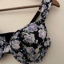 Vince Camuto  Purple Black Floral Padded Bra Size 40D Photo 3