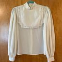 Buttons CASSIDY Top Blouse  On Back Prairie Cottagecore Peasant Vintage Size 8 Photo 0