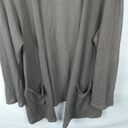 Torrid  Plus Size Taupe Ribbed Knit Open Front Cardigan Sweater Brown Pockets 3XL Photo 5