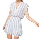 Rails  Smocked Waist Mini Dress Striped Linen Blend Size L New with Tag Photo 1