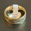 infinity 8mm gold stainless steel  ring Photo 0