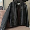 Levi’s Black Leather Jacket Photo 0