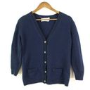 Everlane  V-Neck Two Pocket Cashmere Cardigan Navy S Photo 0