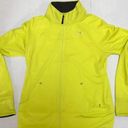 Under Armour : neon yellow runners jacket w zipper Photo 0